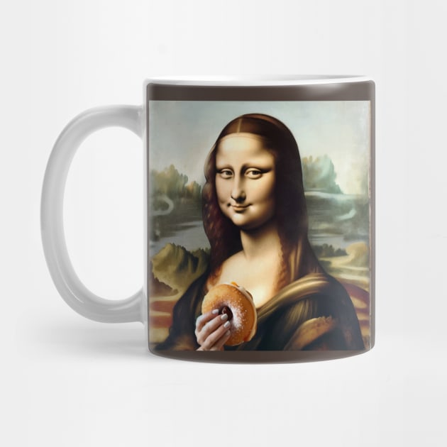 Mona Lisa Paczki Day Indulgence by Edd Paint Something